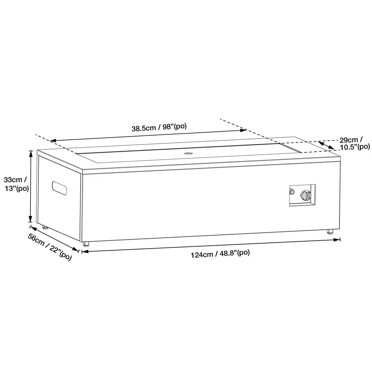 Paramount Aries Convertible Propane Fire Table