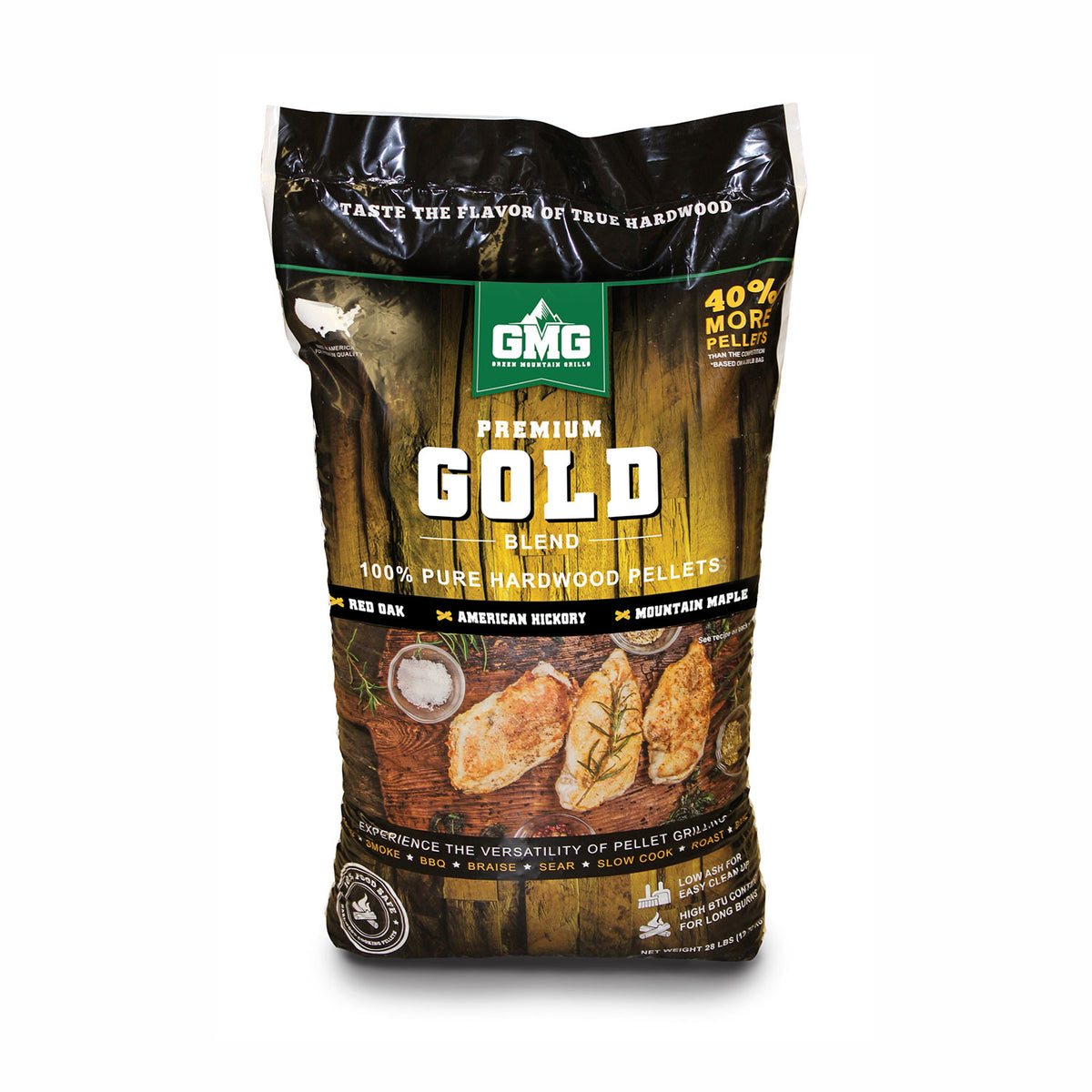 Green Mountain Grills Premium Gold Blend Pellets – 28 lb