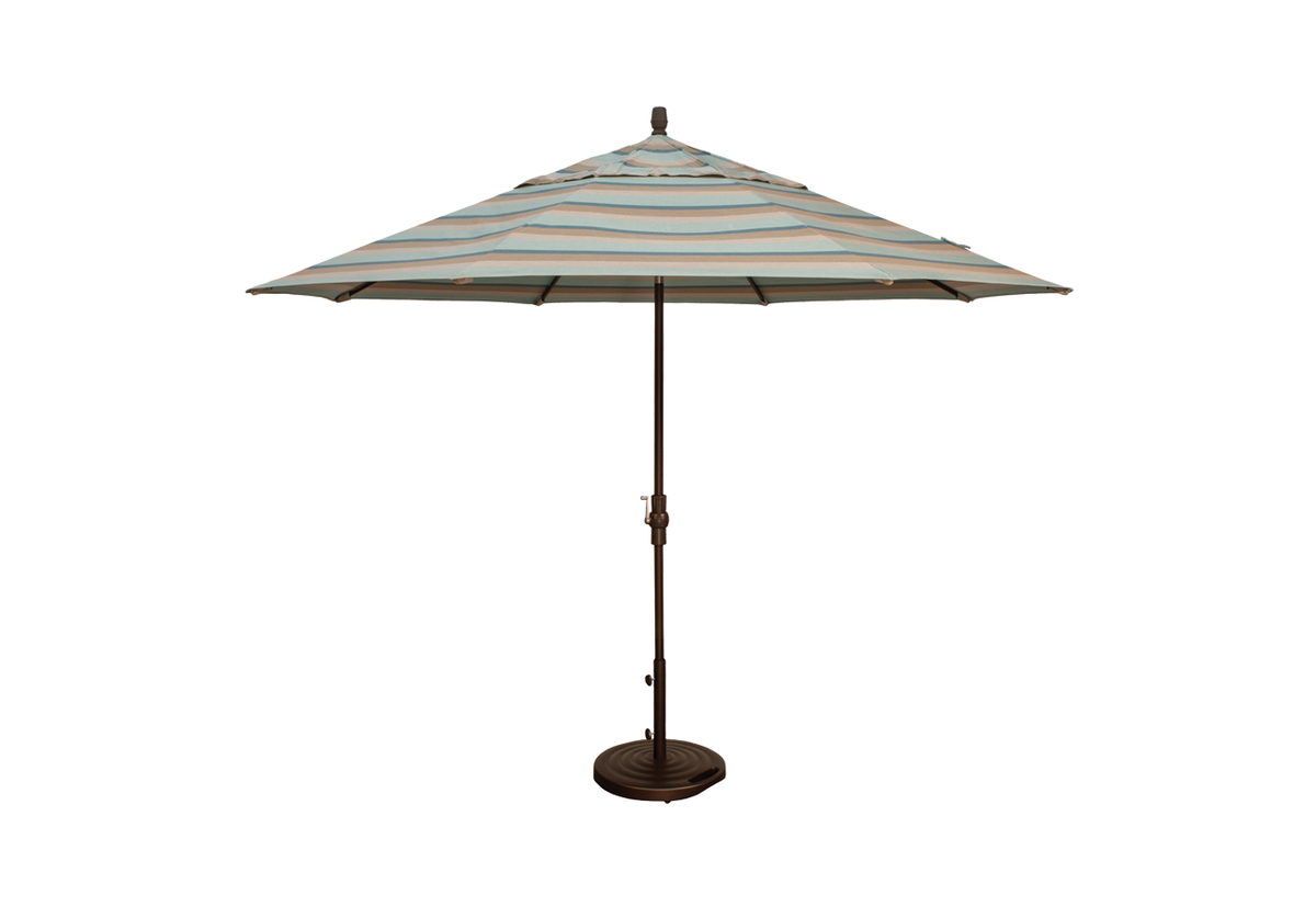 9' SWV Collar Tilt Market Sunbrella® Umbrella – Black/Cast Ash