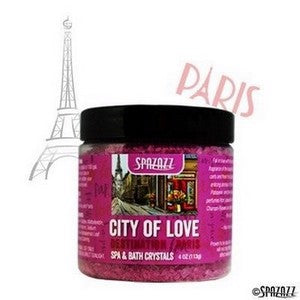 SPAZAZZ Destinations Crystals Paris 4oz Jars - City of Love