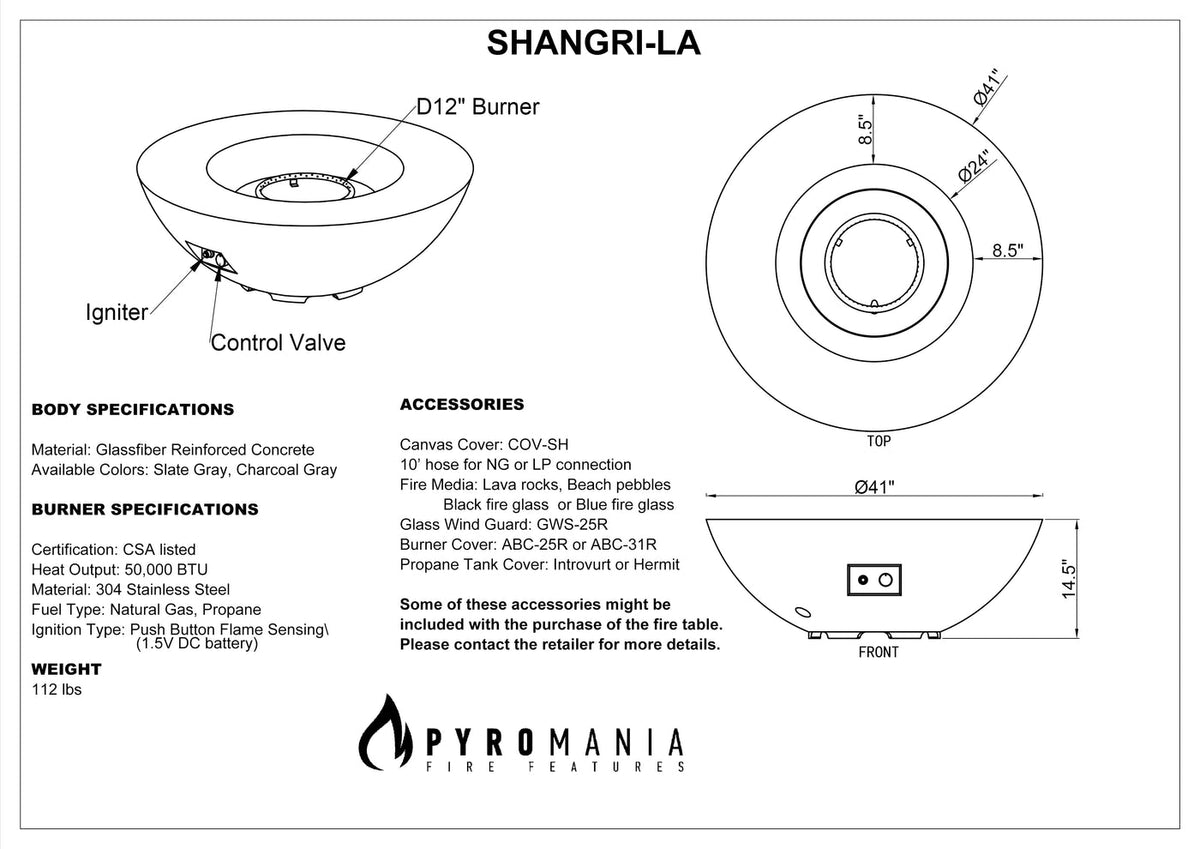 Shangri-La Fire Table