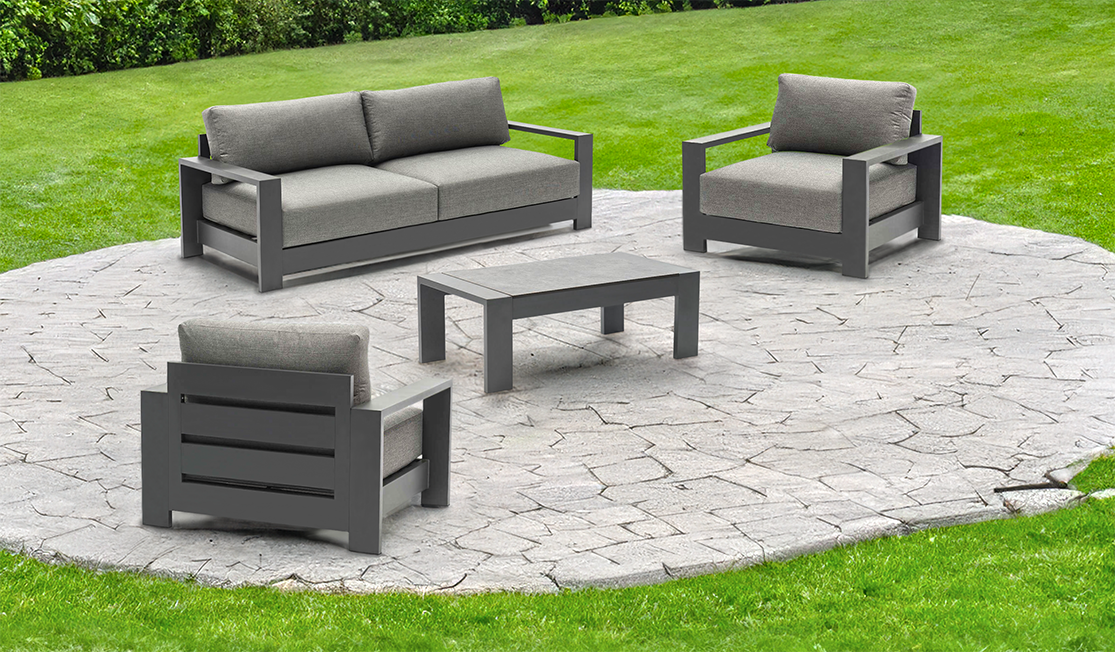 SKY Conversation Set  - Sofa & 2 club chairs - By Couture Jardin