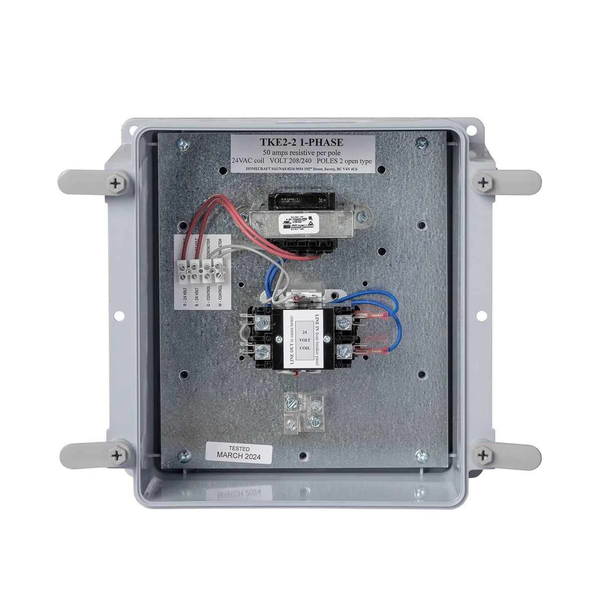 Closed TKE2-2 outdoor contactor box
