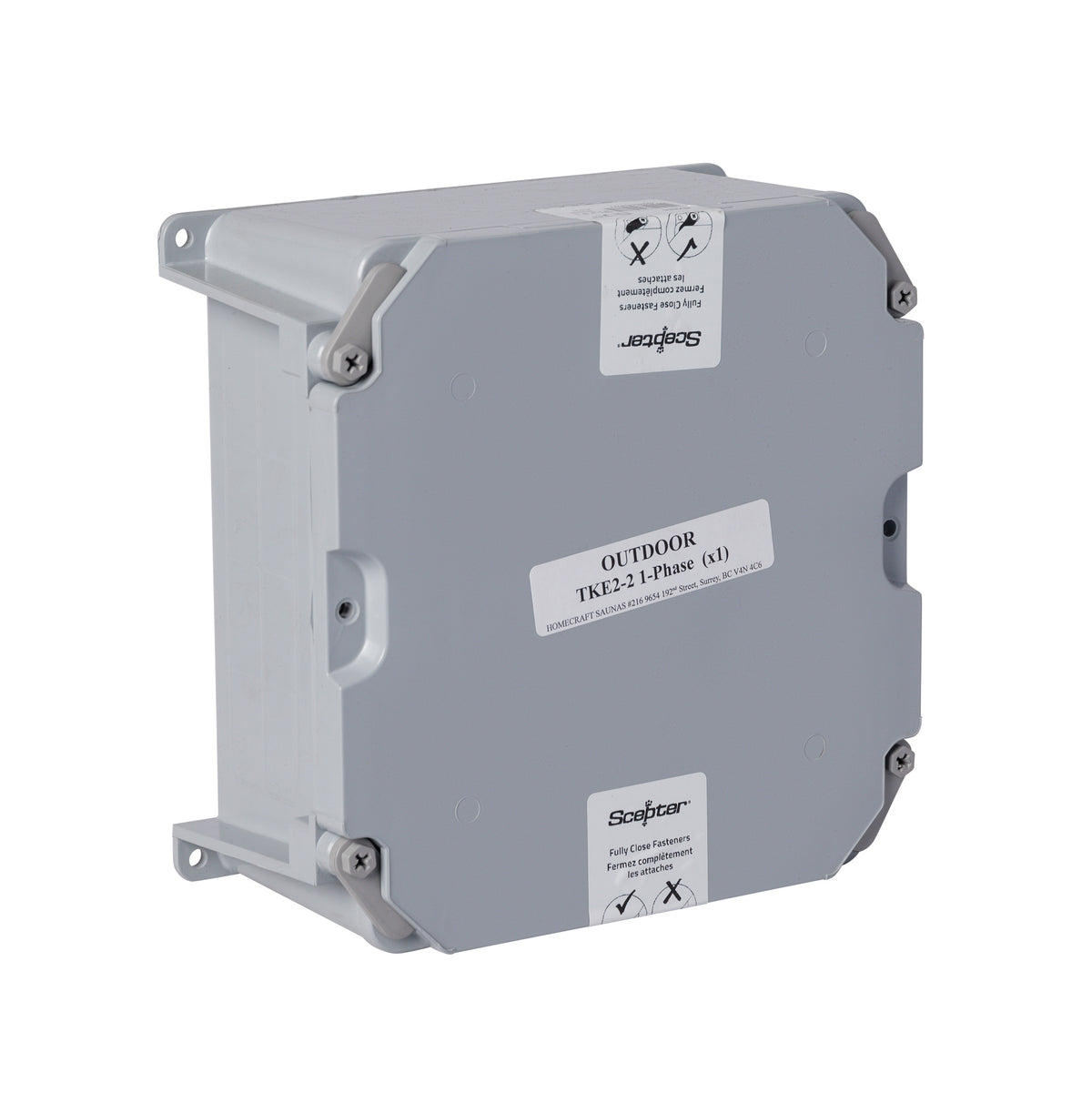 Open TKE2-2 outdoor contactor box wiring