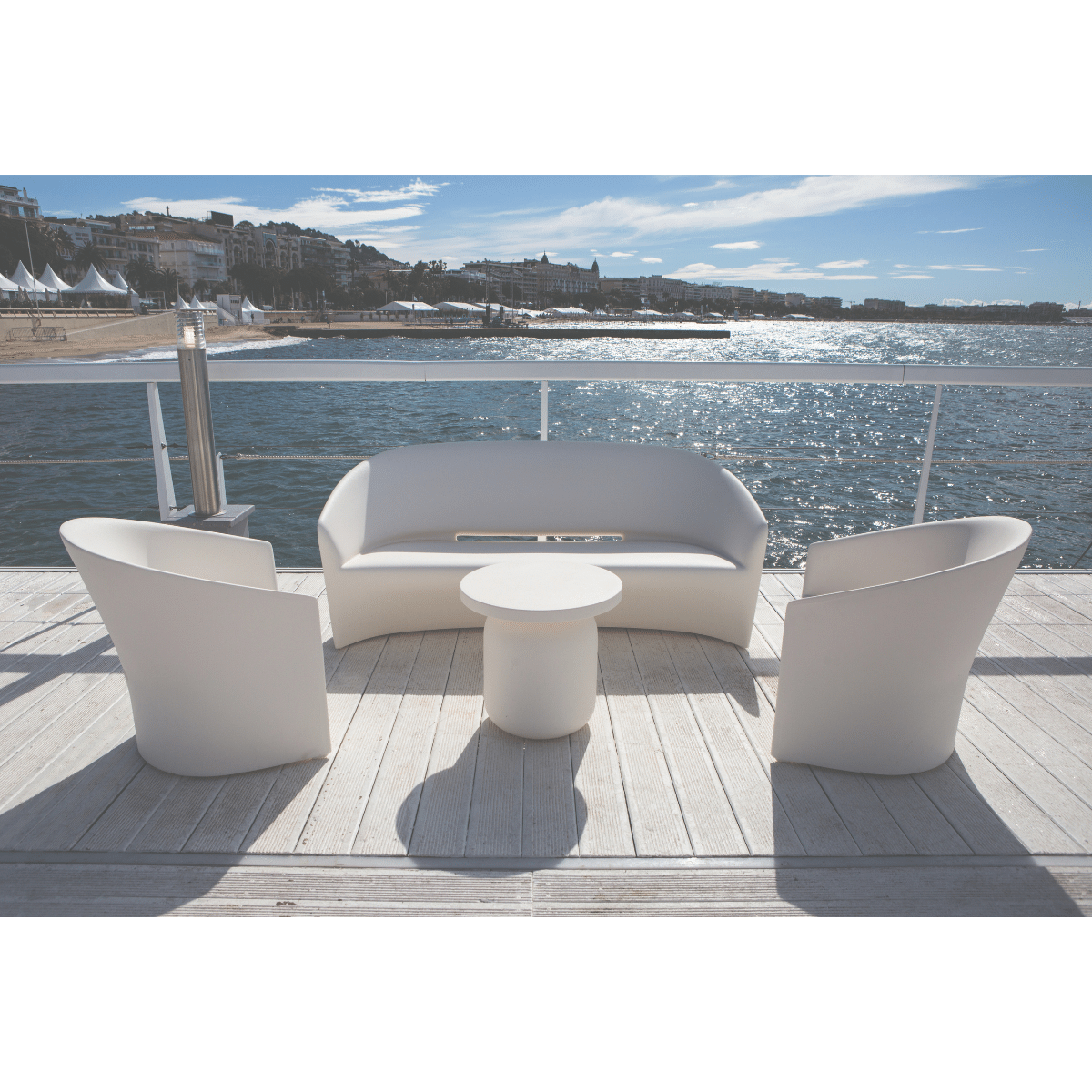 Pine Beach Sofa Graphite by Serralunga