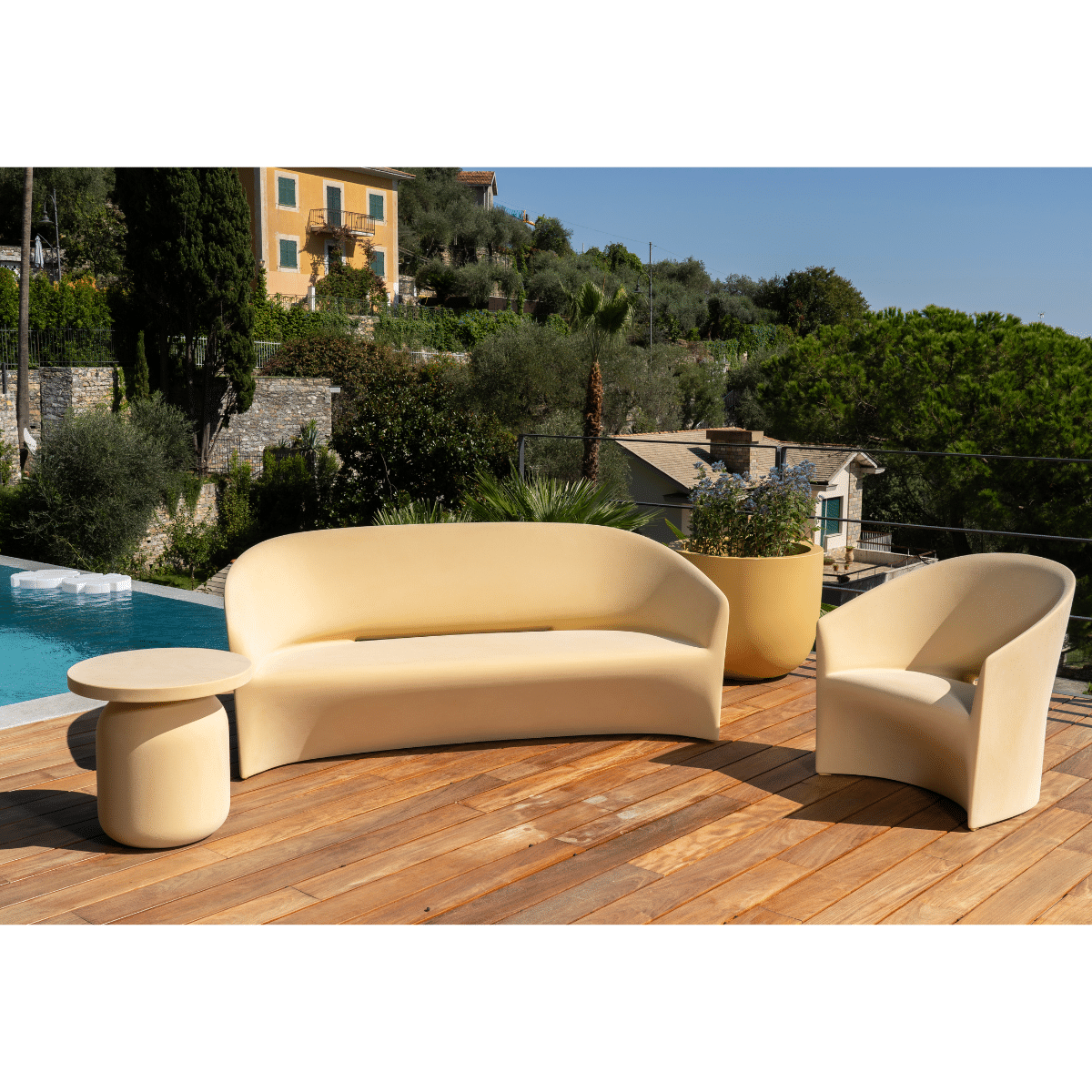Pine Beach Sofa Graphite by Serralunga