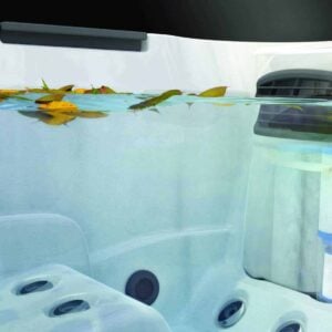 j-400-hot-tub-filter-underwater-leaves J-400 collection hot tub under water filter