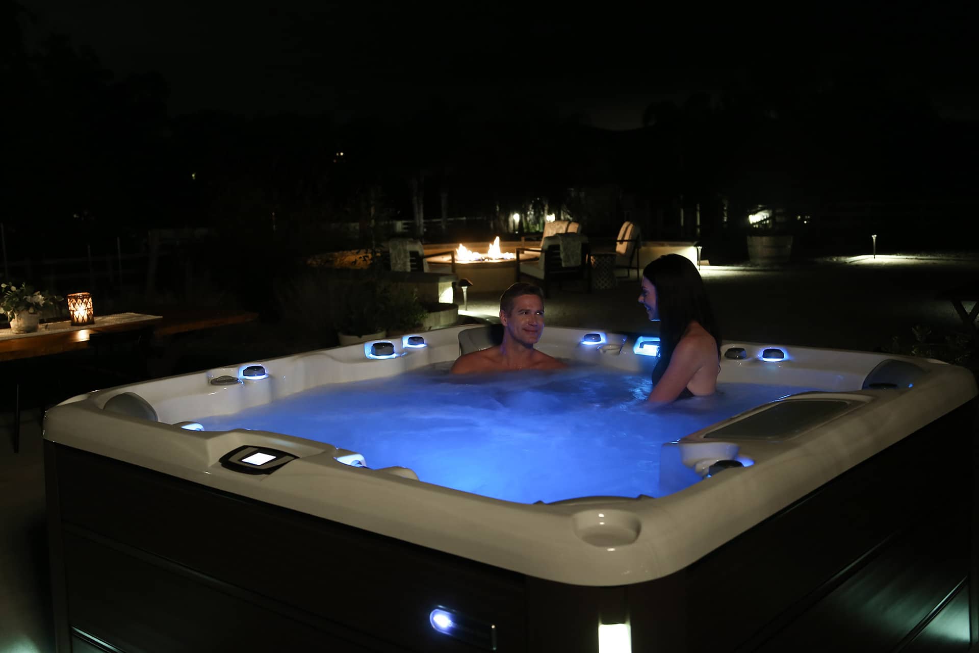 sundance spa couple at night led lights - hot tub and spa accessories